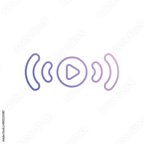 Streaming  vector icon