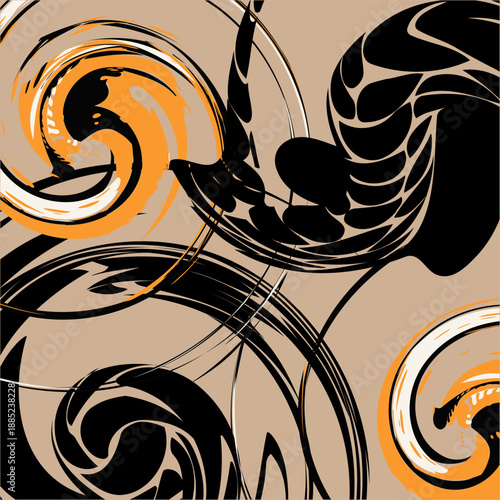 geometric line yellow color pattern background texture design and art print