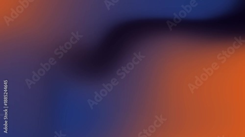 Abstract background features smooth vibrant gradients transitioning between deep navy blue rich orange and dark mysterious indigo colors creating a modern fluid texture ideal for digital art.