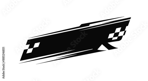 Dynamic racing track vector illustration