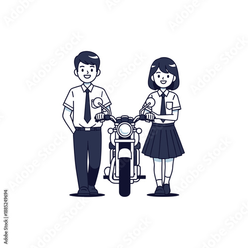 Hand drawn vector illustration of a happy cartoon family with a mother woman and father couple smiling at their baby and child boy in a heart sketch design representing love and people