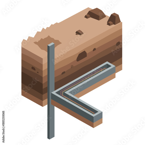 Metal Hinge Attached to Wooden Block.