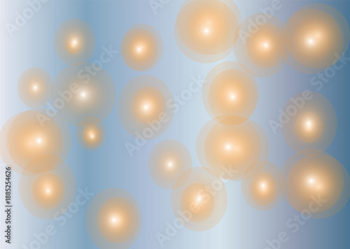 Abstract design with soft golden bokeh orbs and a subtle gradient overlay
