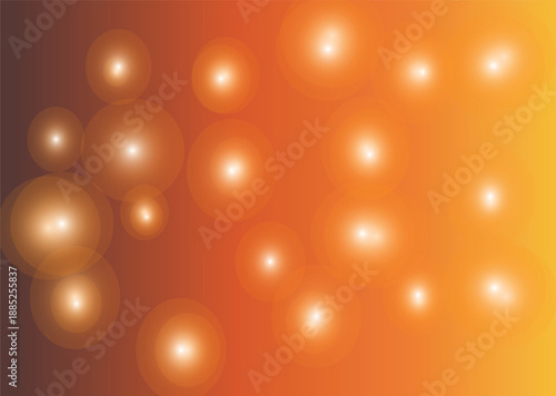 Background with warm golden blurred circles and a gradient from dark to light