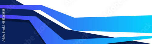 Blue Modern Business Footer