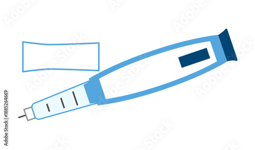 骨粗しょう症治療の皮下注射薬のイラスト