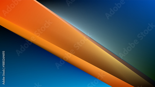Abstract Colorful Blue Orange Gradient Background With Diagonal Geometric Shapes Design Vector. Ideal for Social Media Posts, Website Banners, Presentations, Branding, Fashion, and Digital Marketing D