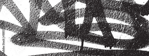 Abstract Black and White Graffiti Spray Paint Texture.