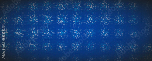 Abstract Dotted Blue Tech Finance Fintech Background Abstract Pixel Pattern. Abstract Business Tech Science Vector Backdrop Modern Abstract