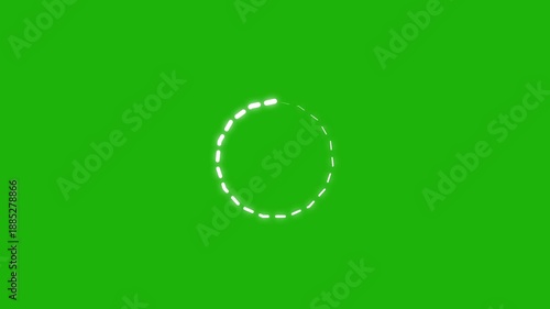 Line circle loading animation, 4K Loading circle icon, loading circle animation loading circle line animation on green screen background