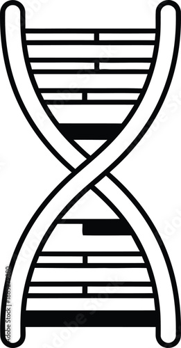 Genetic healthcare concept dna double helix structure for medical research and biotechnology