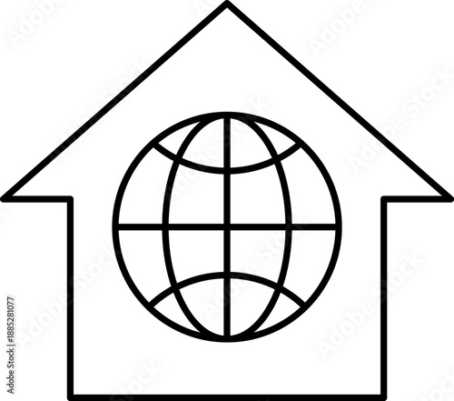 Remote work and freelancing icons set. Laptop, coffee, home office, tasks, deadlines, time management, online calls symbols and sins collection.