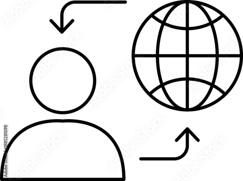 Remote work and freelancing icons set. Laptop, coffee, home office, tasks, deadlines, time management, online calls symbols and sins collection.