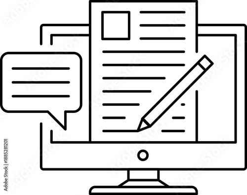 Remote work and freelancing icons set. Laptop, coffee, home office, tasks, deadlines, time management, online calls symbols and sins collection.