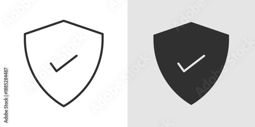 Security Shield Icon representing protection, cybersecurity, data safety, privacy, and secure digital systems.