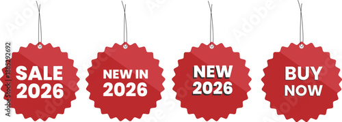 Sale 2026 Hanging Price Tags Set with New and Buy Now Labels
