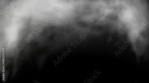 Soft grey mist swirls elegantly across a transparent background, creating a dreamy, ethereal atmosphere. Perfect for digital overlays and graphic compositions. Ideal for cinematic or fantasy projects.