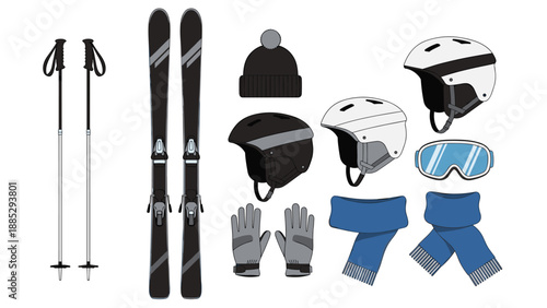 Winter sports equipment essentials for skiing and snowboarding adventures