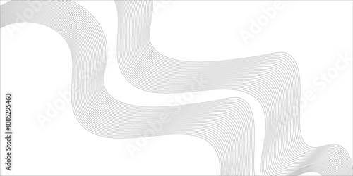Abstract wave element for design. Digital frequency track equalizer. Stylized line art background. Vector illustration. Wave with lines created using blend tool.