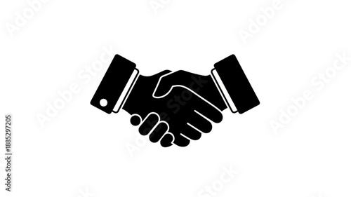Business handshake icon representing agreement and partnership.
