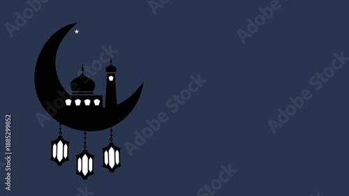 Hanging lantern animation inspired by Islamic and Ramadan celebrations. Soft moving lantern decorations suitable for Eid Mubarak greetings religious events festive backgrounds social media 