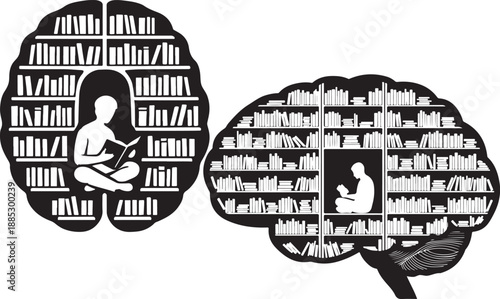 Intricate brain silhouette showcasing the complexities of human thought and intelligence