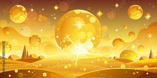 christmas background with christmas tree