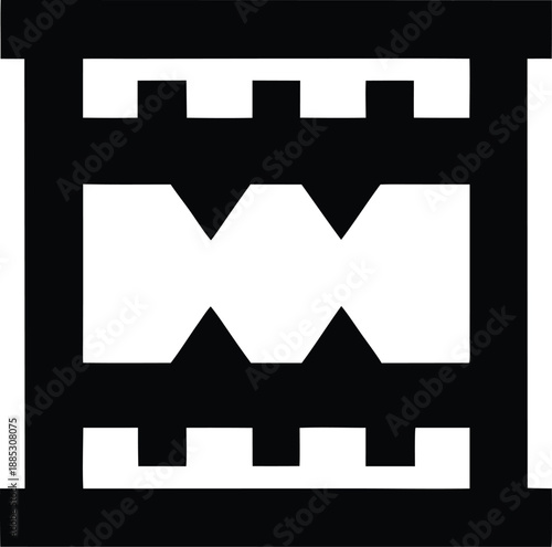 seismograph silhouette vector illustration on transparent background