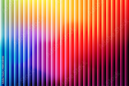 A vibrant abstract background with gradient stripes in a digital artwork seen from a straightforward viewpoint with a futuristic feel and technology-inspired elements and dynamic