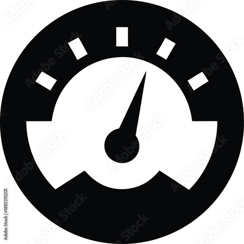 barometer silhouette vector illustration on transparent background