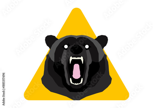 熊　注意　看板