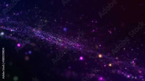 Wallpaper Mural Cosmic dark space environment with floating organic dust particles atmospheric abstract science fiction background animation Torontodigital.ca