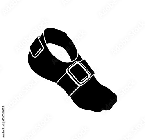 Black Leather Dog Muzzle Design