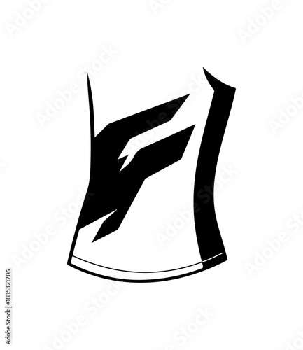 Abstract Black and White Graphic Design