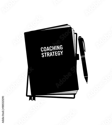 Coaching Strategy Notebook and Pen