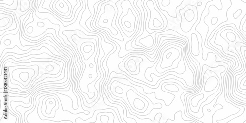 Black and white lines seamless Topographic map patterns, topography line map. Vintage outdoors style. The stylized height of the topographic map contour in lines and contours isolated on transparent.