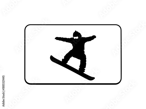Snowboarder in Action SVG Design