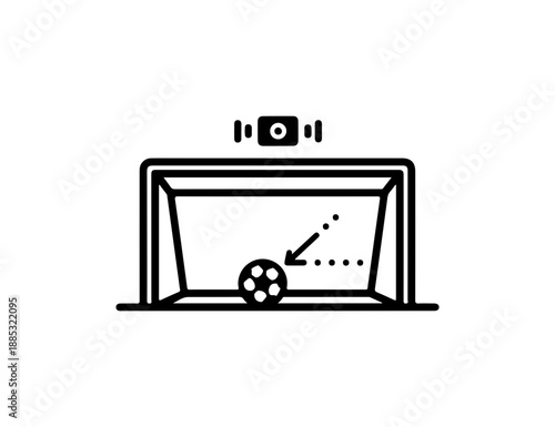 Soccer Goal with Ball and Scoreboard