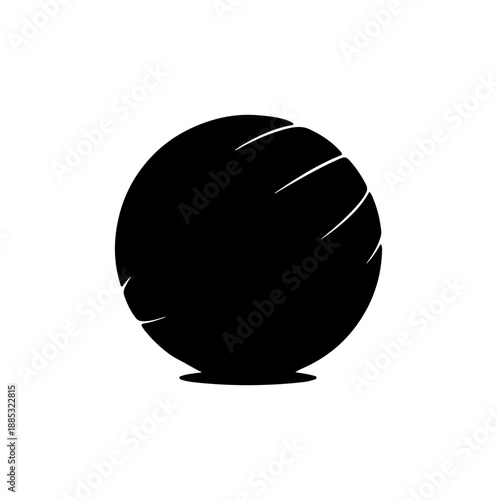 Minimalist Black Globe Icon