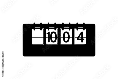 Digital Counter Displaying 1004