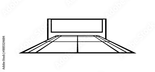 Minimalist Tennis Court Design