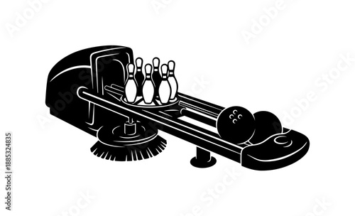 Bowling Alley with Equipment