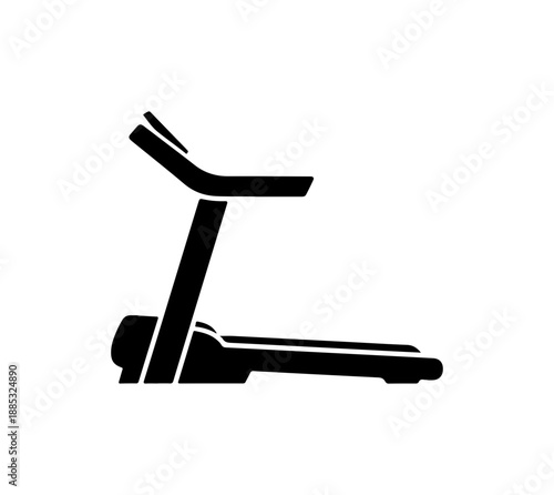 Modern Treadmill Workout Machine Illustration