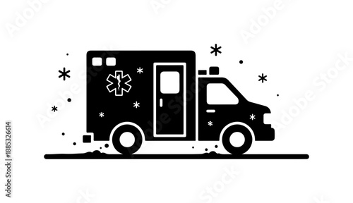 Emergency Ambulance Service Vehicle