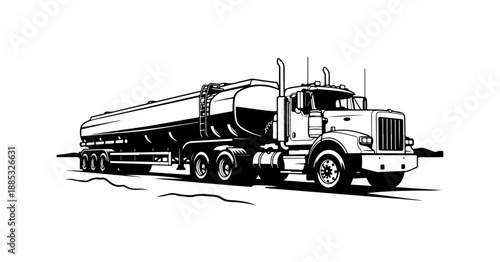 Tanker Truck Illustration