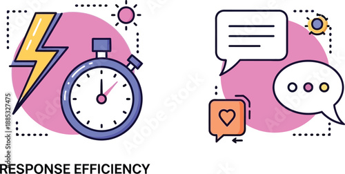 Response efficiency and communication icons