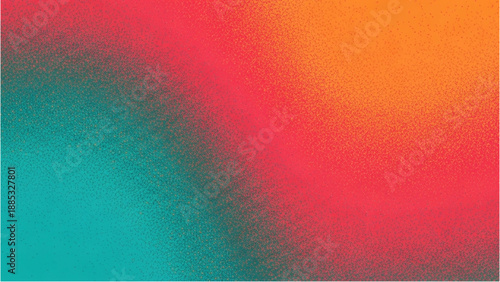 Vibrant Gradient Texture with Red, Orange, and Teal Hues Blending Together in a Mesmerizing Abstract Pattern