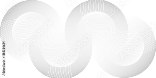 Abstract minimalist white and gray curve modern background. texture white pattern.