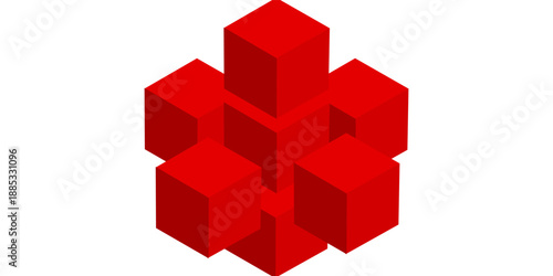 Abstract geometric icon, symbol, logo shape, design element template stock vector illustration, graphic