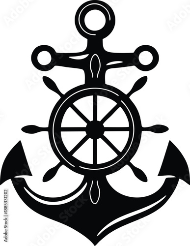 strong anchor black and white logo
